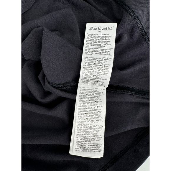 Athleta Crew Neckline Revive Long Sleeve Shirt Black Size Small - Picture 6 of 8